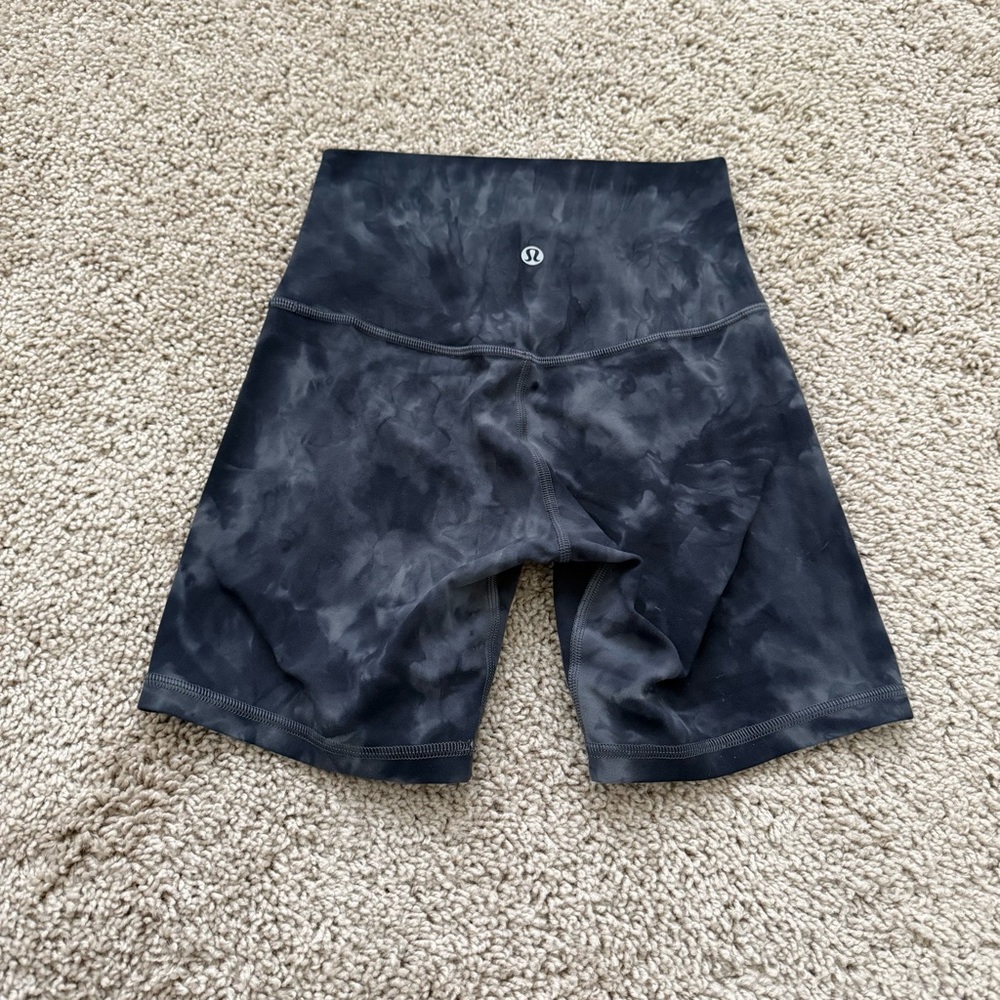 Lululemon Align Short 6” *Diamond Dye Pitch Grey Graphite Grey Size 2 - Picture 3 of 6